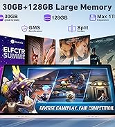 2025 Tablet 10 Inch Android 15 with Gemini AI, 30GB RAM+128GB ROM(TF 2TB), GMS, 8000mAh, Face ID,...