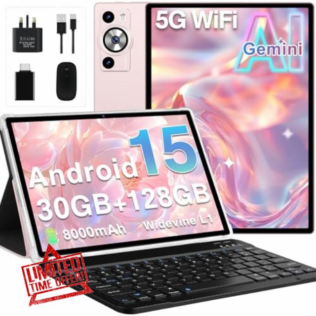 2026 Tablet 10 Inch Android 15 with Gemini AI