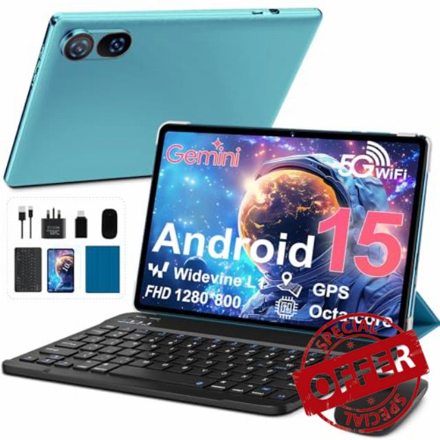 YESTEL Tablet 10 Inch Android 15 with Gemini AI