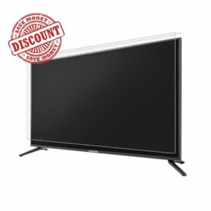 Lixgate Shatterproof TV Screen Protector – 100% Clear Design That Doesn’t Affect Picture Quality – Child and Pet Friendly – Universal Fit for LCD