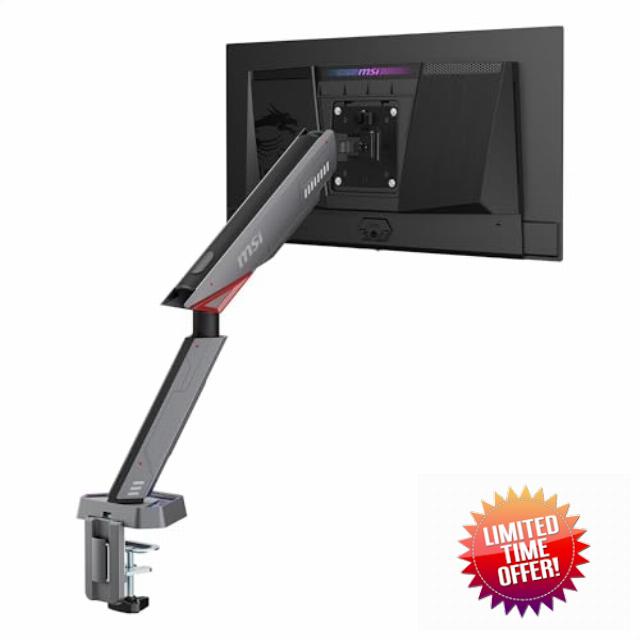 MSI MPG MT161R - Premium RGB Single Monitor Stand Arm