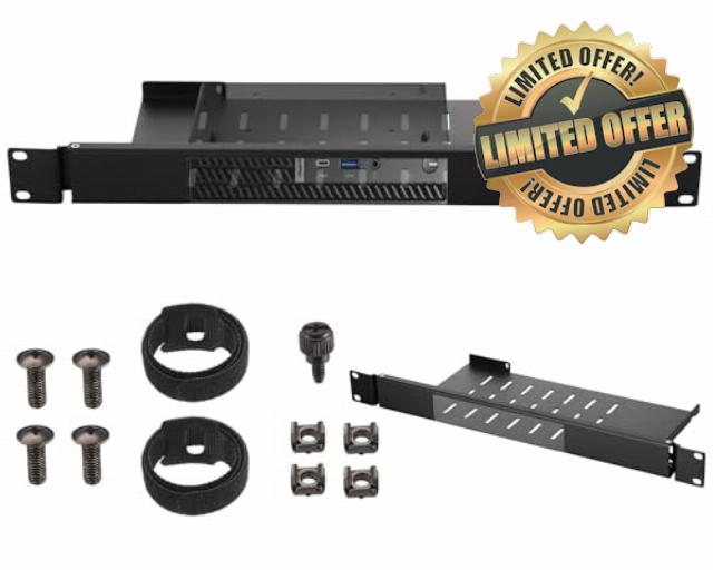 Blulu Mini Rack Mount Compatible with Dell Optiplex Micro Form Factor Case