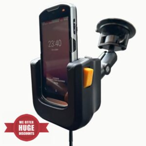 Holder Stand Charger for Zebra TC51 TC510K TC52 TC52X TC56 TC57 TC57X Barcode Scanners – Car Mount with Cigarette Lighter Charging Cable