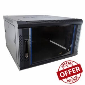 Kenable Assured | 19-inch Wall Mount Server Cabinet | 4U/6U/9U 600x600mm Deep | Flat Pack | Black 600 x 600mm (6U)