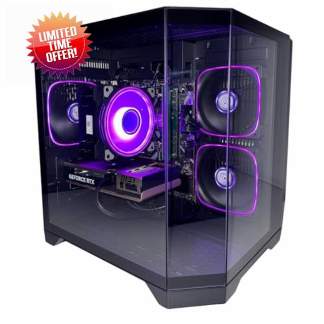 GFX LEGENDARY Gaming PC High-Performance Desktop PC - AMD R5 5500 • 32GB RAM DDR4 • RTX 5060 8GB • 1TB SSD - Fast & Smooth with RGB Case • Advanced Cooling • Windows 11 (RTX 5060 8GB