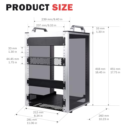 10 Inch 8U Server Cabinet