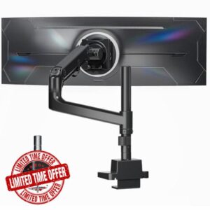 monTEK Heavy-Duty Single Monitor Arm for 17-57 inch