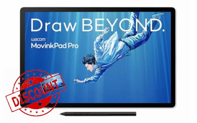 Wacom MovinkPad Pro 14 Drawing Tablet – Pen-on-paper feeling with an OLED screen for True Blacks