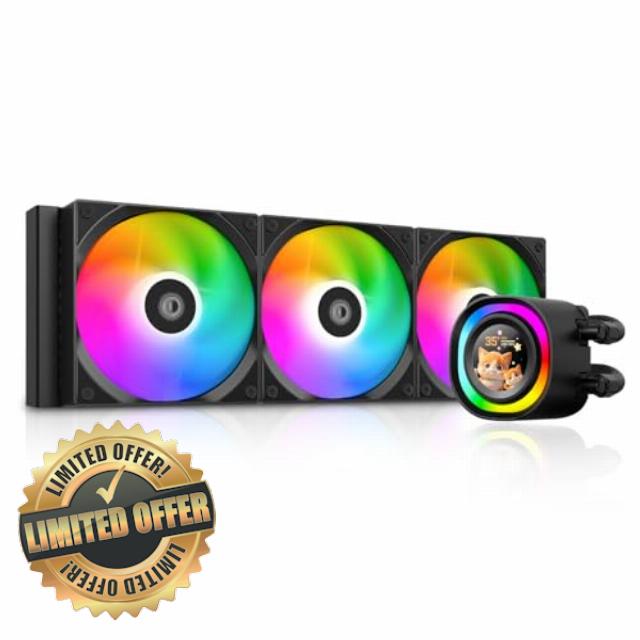ID-COOLING FX360 LCD – Premium 360mm AIO Liquid CPU Cooler with 1.48″ Full-Color LCD Display