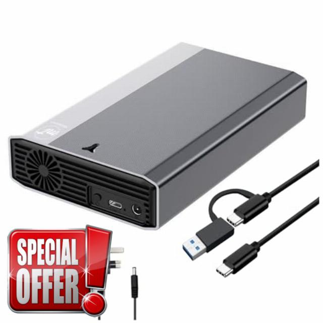 6TB External (DESKTOP) Hard Drive USB 3.1 Type-C - High-Speed Data Storage for PC