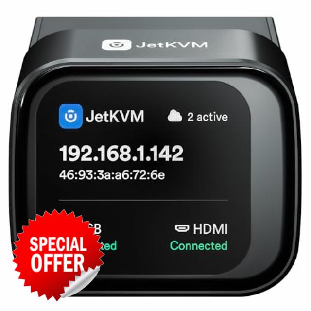 JetKVM KVM Switch Over IP Computer Remotely Control