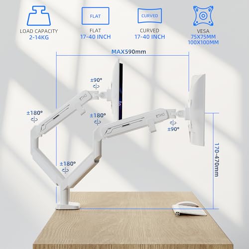 VESA Desk Mount for 17-38 inch Screens to 14KG