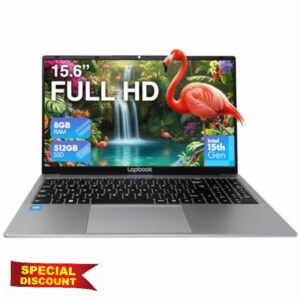 15.6" Full HD Windows 11 Laptop (Dec 2025 Release) - Intel 15th Gen