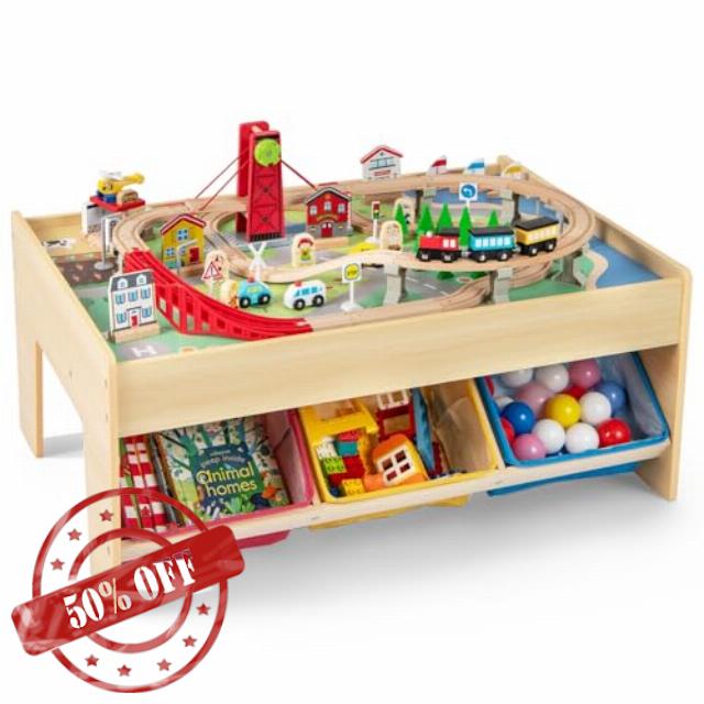 INFANS Train Table with Storage