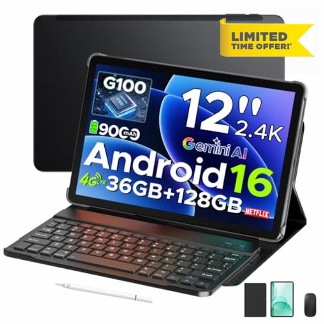 DOOGEE Tab G6 Pro 12 Inch 2.4K Tablet