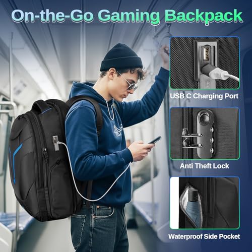 Waterproof Rucksack with USB-C Charging Port