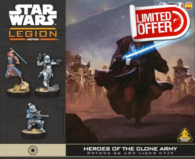 Asmodee | Star Wars: Legion Heroes of the 501st Character Pack | Miniatures Game | Ages 14+ | 2 Players | 90 Minutes Playing Time