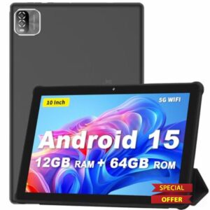 VASOUN 10 Inch Tablet with Case