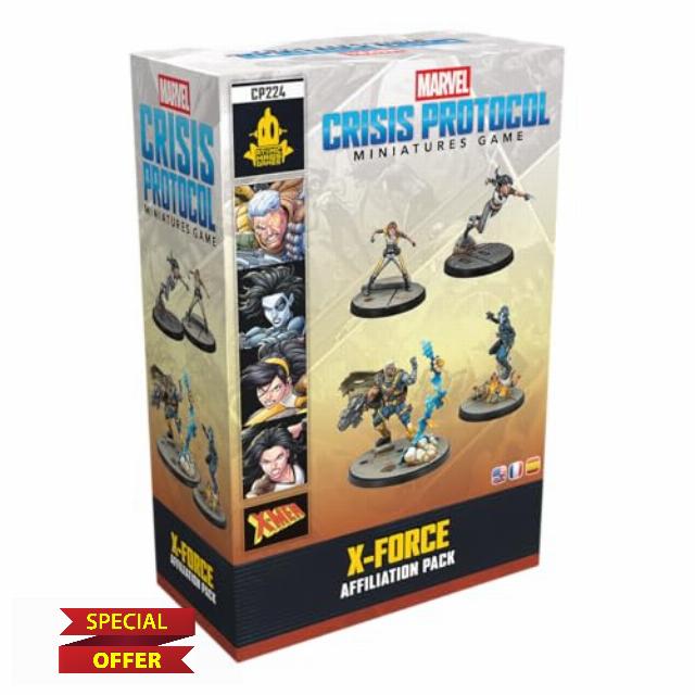 Asmodee | Marvel: Crisis Protocol X-Force Affiliation Pack | Miniatures Tabletop Game | Ages 14+ | 2 Players | 90+ Minutes Playing Time