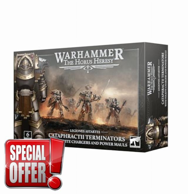 Games Workshop - Warhammer - Horus Heresy - Legiones Astartes: Cataphractii Terminators with Volkite Chargers and Power Mauls