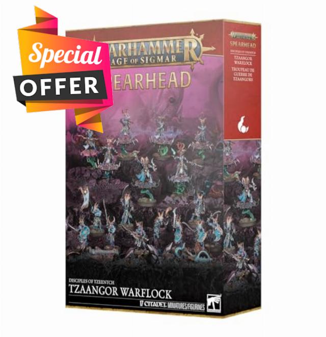 Games Workshop - Warhammer - Age of Sigmar - Spearhead: Disciples of Tzeentch - Tzaangor Warflock
