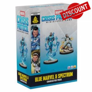 Asmodee | Marvel Crisis Protocol - Blue Marvel & Spectrum | Miniatures Tabletop Game | Ages 14+ | 2 Players | 90+ Minutes Playing Time