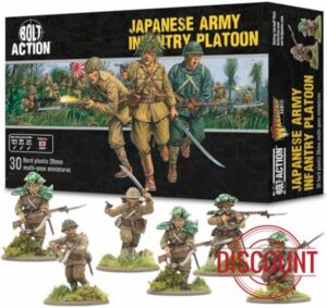 Warlord Games Japanese Army Infantry Platoon - 28mm Scale Plastic Miniatures for Bolt Action Highly Detailed World War 2 Miniatures