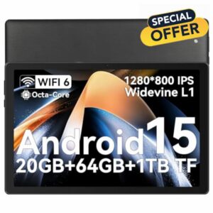 Gleeso Tablet 10 Inch Android 15 Octa-Core