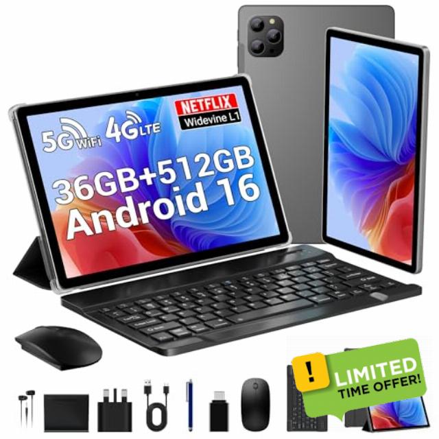 Android 16 Tablet 11 INCH 36GB+512GB ROM /2TB TF