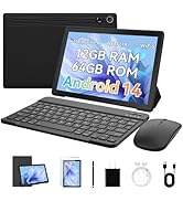 Freeski Kids Tablet 10 inch, Android 14 for Kids, 16GB RAM+128GB ROM (Expand to 1TB), Parental Co...