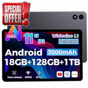2026 Tablet 11 Inch Android 15 with Gemini AI
