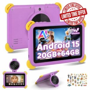 Kids Tablet 7 inch Android 15 Tablet for Kids