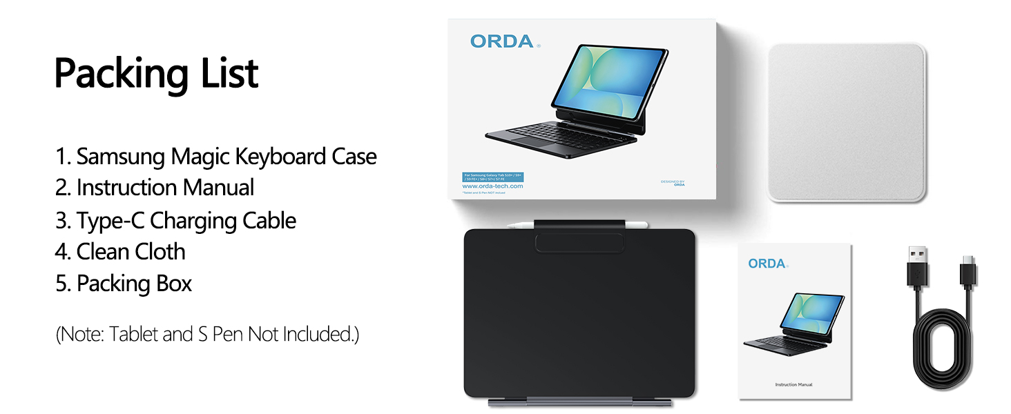 Collection of desk accessories including a dark keyboard or device holder with wooden mannequin figures and a decorative Highland Cattle figure in light wood tone.