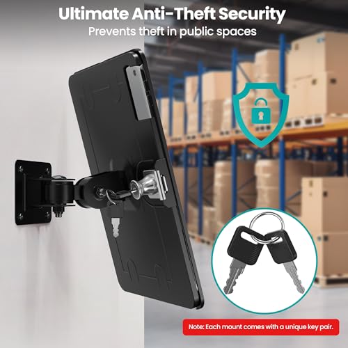 Heavy-Duty Aluminum Tablet Kiosk Enclosure with Lock