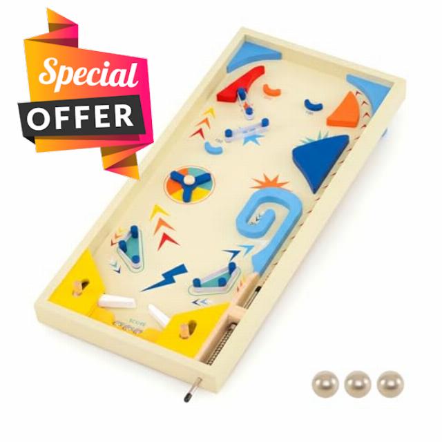 COSTWAY Wooden Pinball Machine