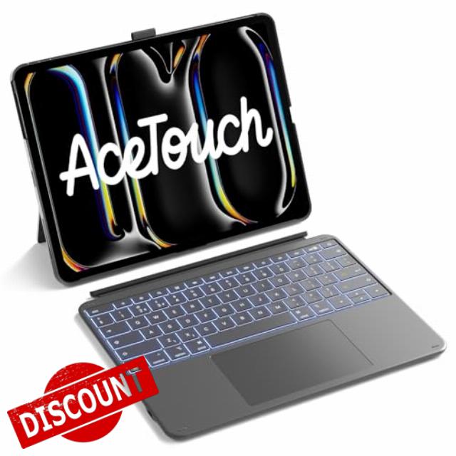 Inateck AceTouch Keyboard Case for iPad Pro 13 inch M5 2025/M4 2024