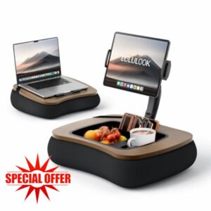 LULULOOK Tablet Pillow Stand & Lap desk Lap tray with Beanbag Adjustable Arm is a 360°Adjustable kindle Pillow Stand used for Hands Free