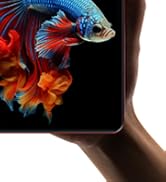 Multiple views of a bright orange protective tablet or device case shown from different angles, displaying its slim profile and protective features.