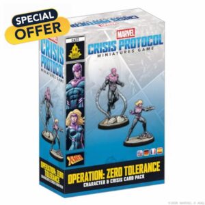 Asmodee | Marvel: Crisis Protocol - Operation: Zero Tolerance Crisis Card Pack | Miniatures Game | Ages 14+ | 2 Players | 90 Minutes Playing Time
