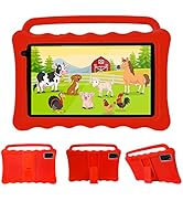 BYYBUO Kids Tablet, 7 Inch Android 12.0 GO Tablet for Kids, 1920 * 1200 Full HD Eye Protection Sc...