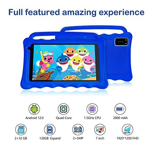 7 Inch Android 12.0 GO Tablet for Kids