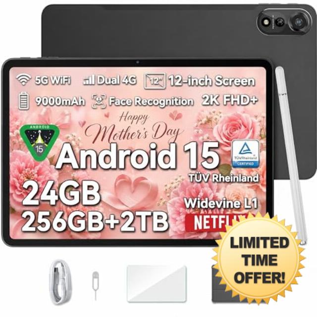 Blackview MEGA 2 Tablet 12 Inch Android 15