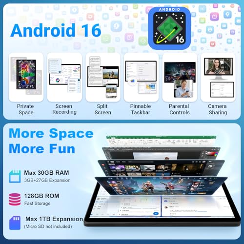 30GB RAM 128GB ROM(1TB TF Expand)