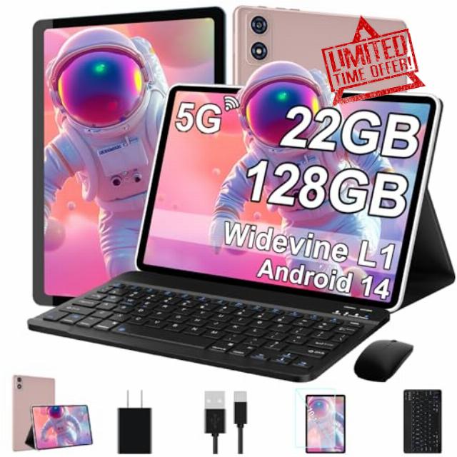 2026 Tablet 10 Inch Android 14 Tablets with Keyboard