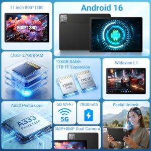 11 inch Tablet with Keyboard Mouse Pen Case
