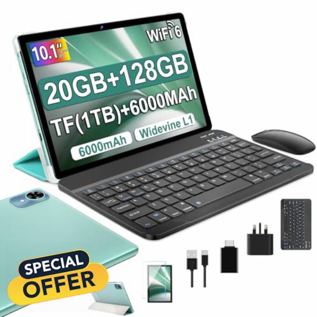 fezawio Android 14 tablet 10 inch 20GB RAM+128GB ROM