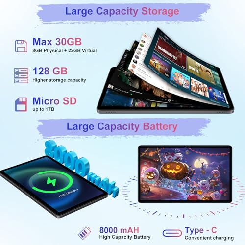 2026 10.1 Inch Octa-Core 8000mAh Electronics Tablets with Keyboard Mouse