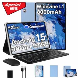 2025 Tablets with Keyboard Tablet 10 Inch Android 15