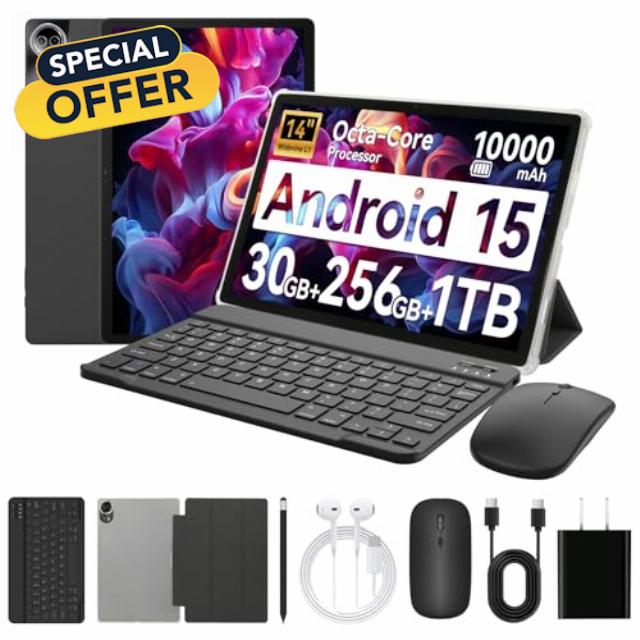 Ainmel 14 inch Tablet Android 15