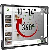 BUSIVYTA Anti-Theft iPad Mount for Wall and Desk, Secure Aluminum Tablet Kiosk Enclosure with Loc...